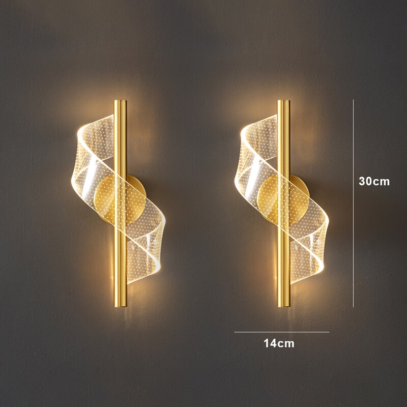 Skanto | Luksus Glass Vegglampe med Lysestake