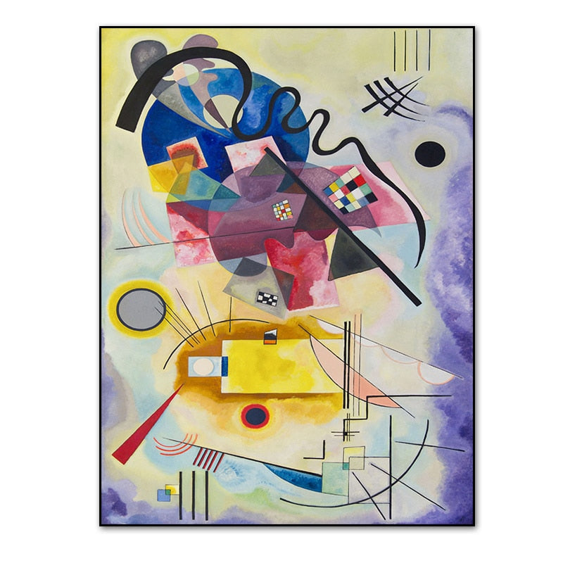 Vintage Wassily Kandinsky Berømt Abstrakt Maleri - Lerretsbilde