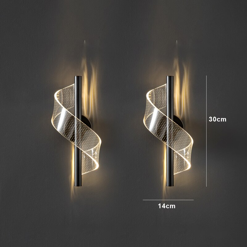 Skanto | Luksus Glass Vegglampe med Lysestake