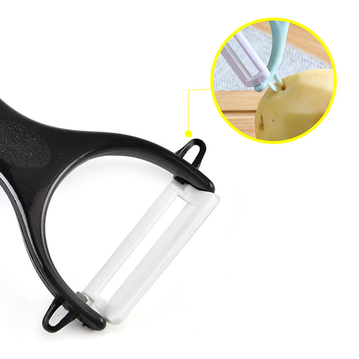 Grønnsak Frukt Potet Skreller Cutter Husholdning Keramisk Gadget Skrelling | Skanto