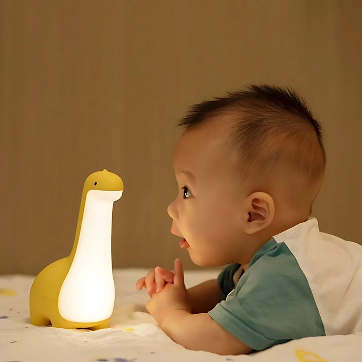 Skanto | LED Dinosaur Nattlys for Barn – Mykt Lys for Beroligende Netter