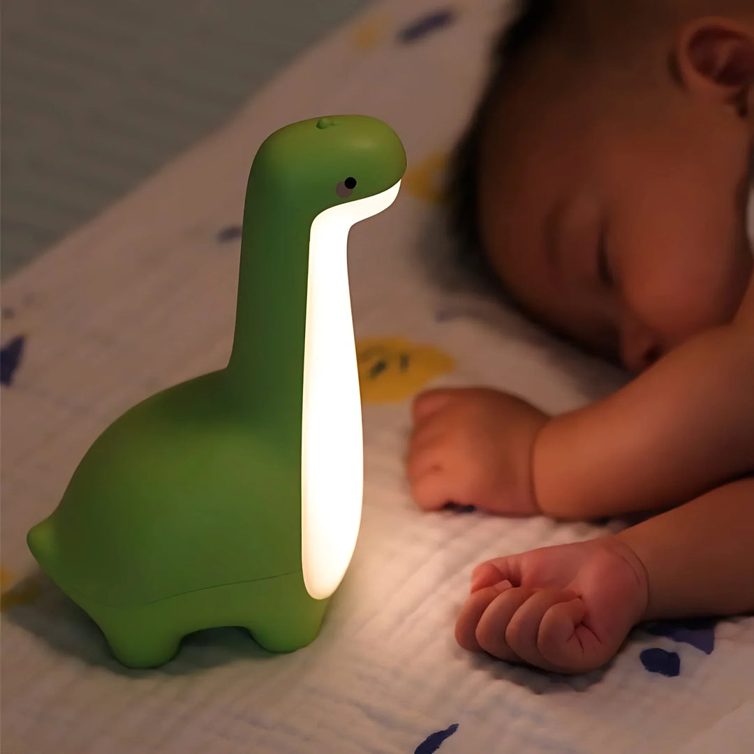 Skanto | LED Dinosaur Nattlys for Barn – Mykt Lys for Beroligende Netter