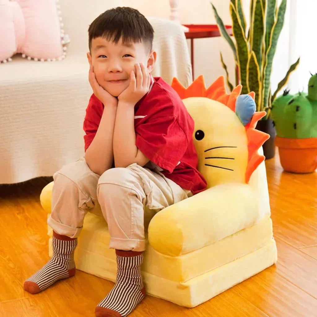 Norvo | VelvetNest Kids Benk – Sammenleggbar Barnbenk med Myk Velurtrekk og Lett Design