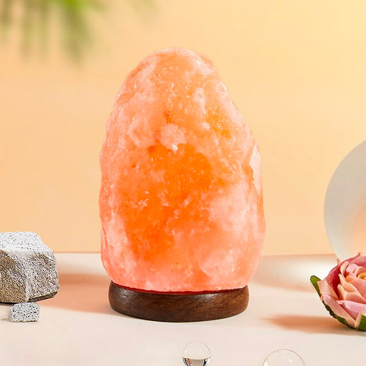 Ekte 2 til 3kg Himalayasaltlampe med myk glød | Skanto