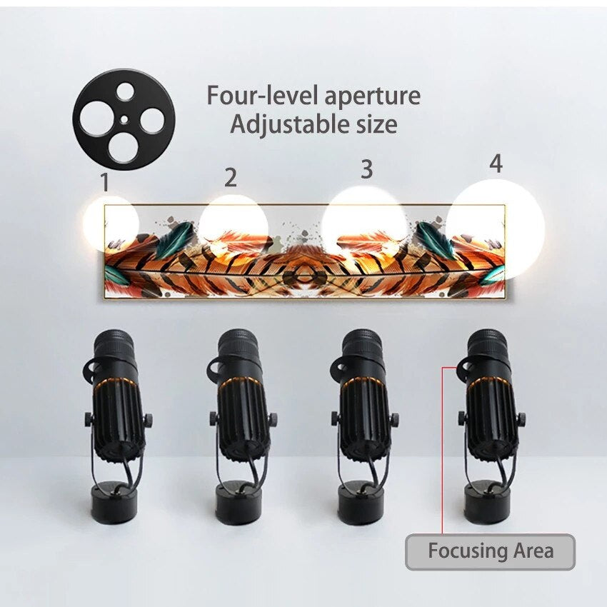 Verstellbarer LED-Deckenstrahler fra aluminium
