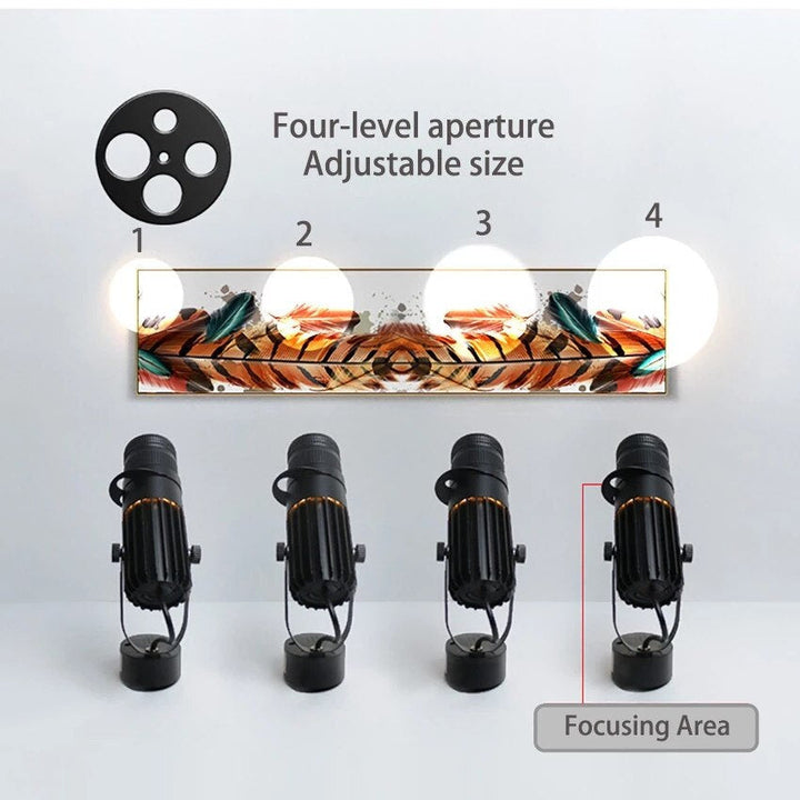 Verstellbarer LED-Deckenstrahler fra aluminium
