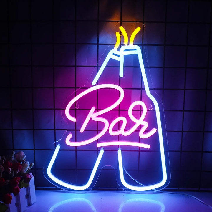 Skanto | Livlige Cocktails & Øl LED Neon Veggskilt