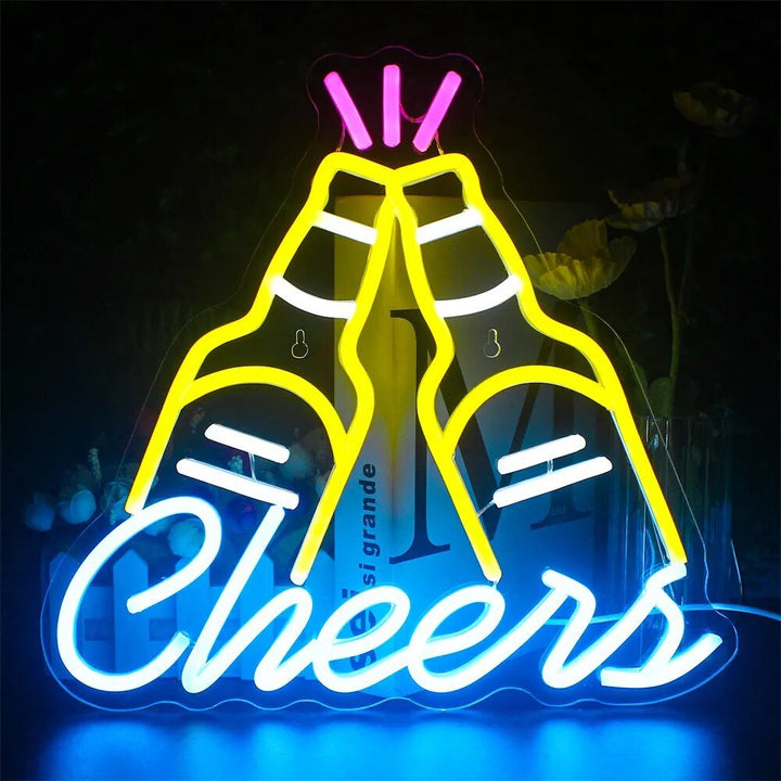 Skanto | Livlige Cocktails & Øl LED Neon Veggskilt