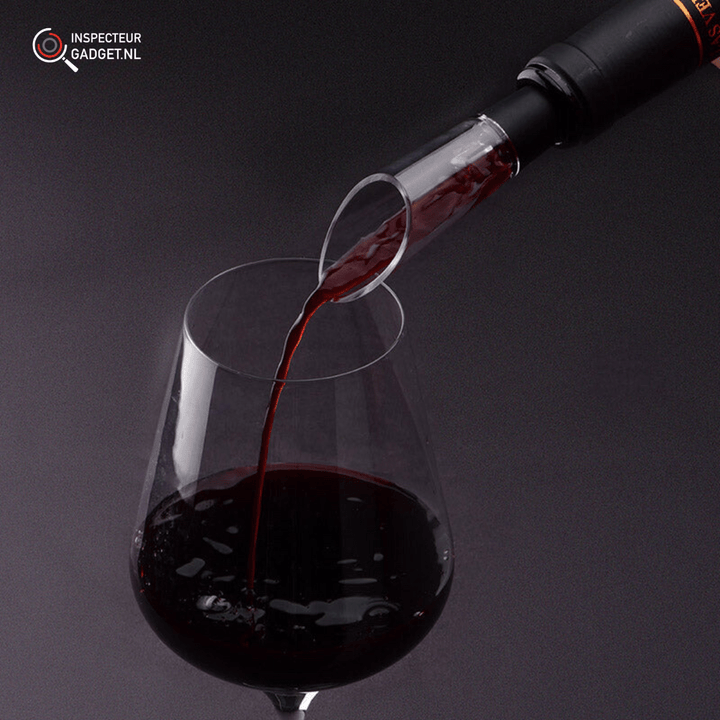 Skanto | Vinolux 4-i-1 Elektrisk Vinåpner Sett – Korkskrew, Foliekutter, Aerator & Vakuumstopper