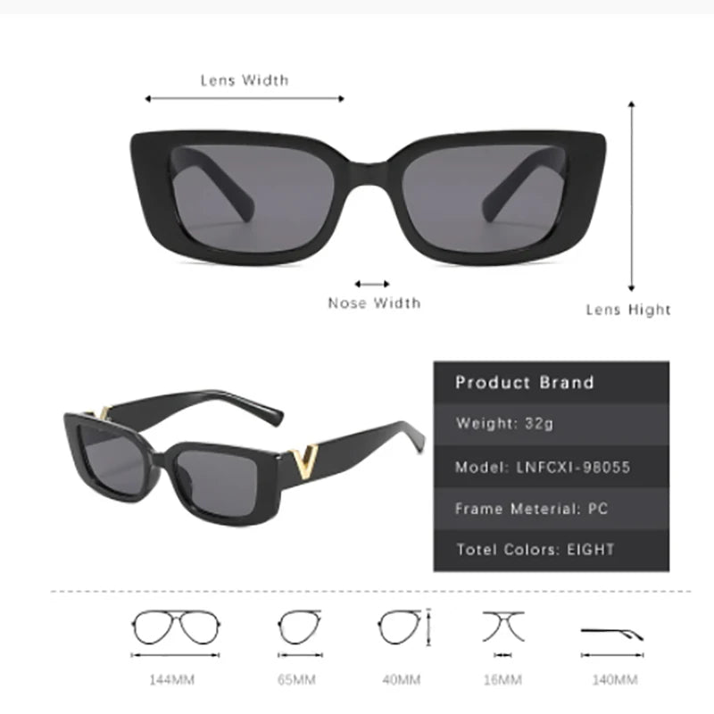 Skanto | VINTACAT SHADES - Retro Kattøye Solbriller med UV400 Beskyttelse