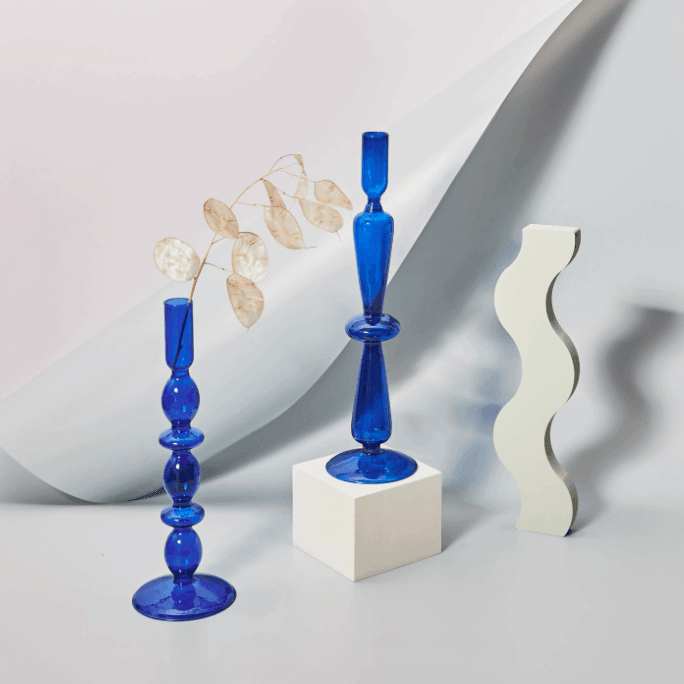 Skanto | Vintage-Glass-Lysestake Candle Holder