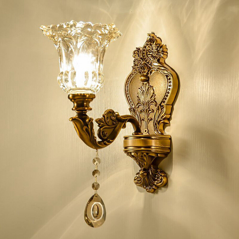 Skanto | Vintage Gull Vegglampe – Aureo