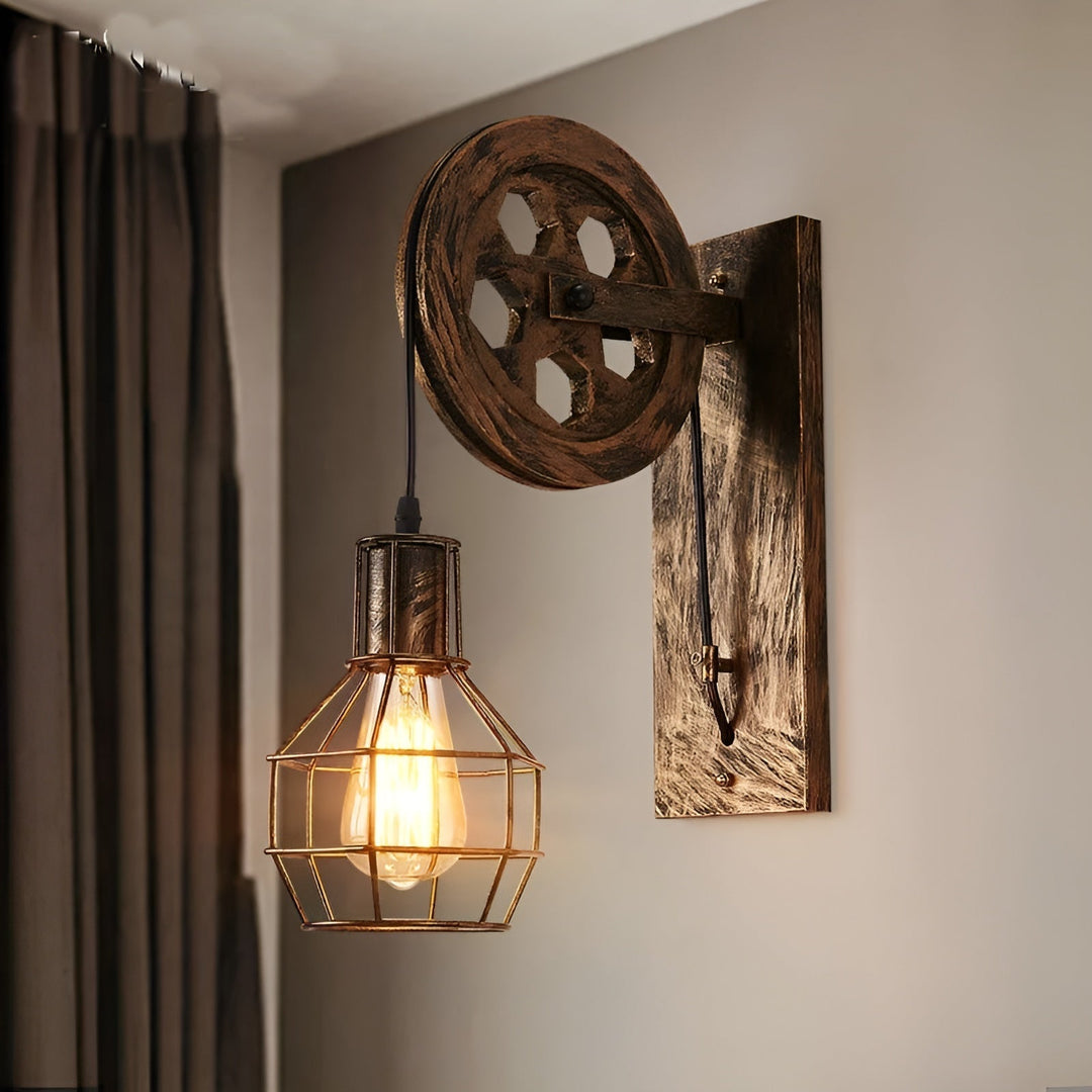 Skanto | Vintage Industrial LED Vegglampe - IronGlare