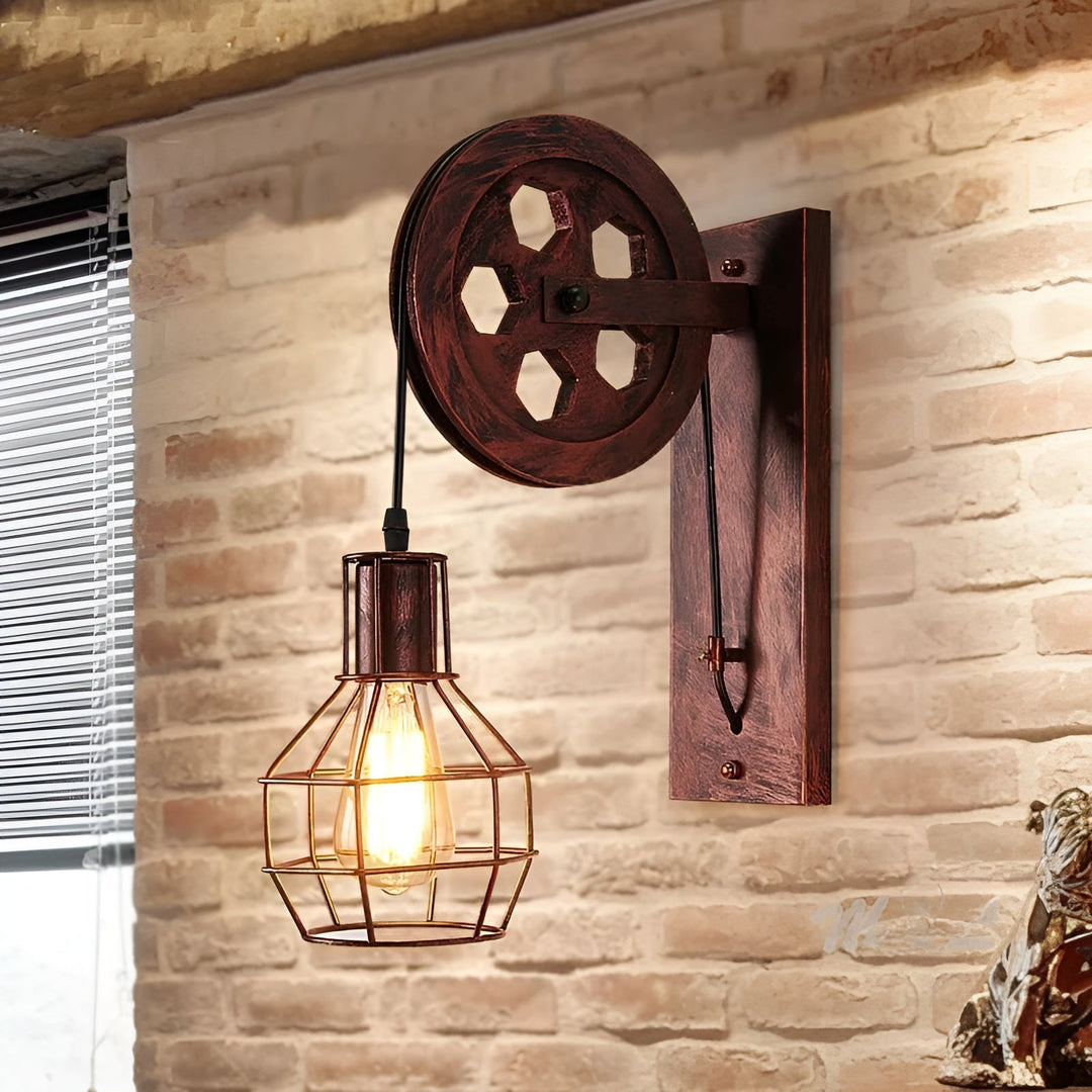 Skanto | Vintage Industriell LED Vegglampe - IronGlare