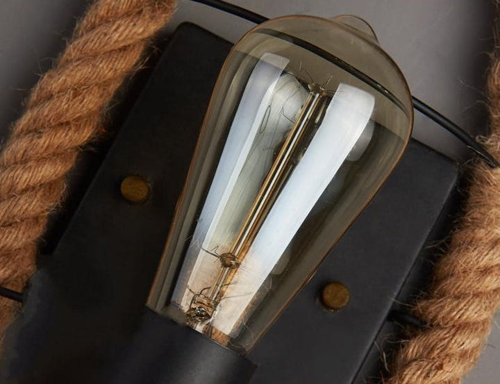 Skanto | Vintage Taupe Vegglampe - RusticRope