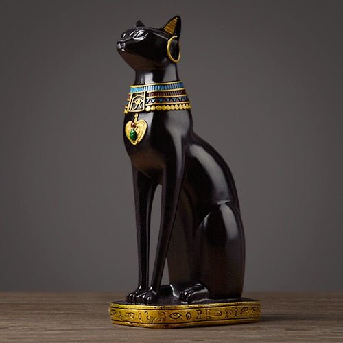 Skanto | Vintage stil luksuriøs egyptisk katteskulptur