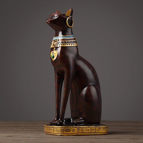 Skanto | Vintage stil luksuriøs egyptisk katteskulptur