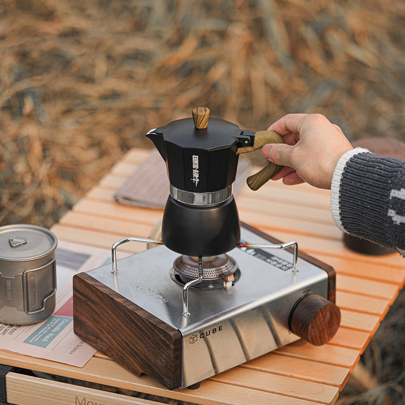 Vintage Tre Håndtak Espresso Maker Moka Pot Bryggeverktøy | Skanto