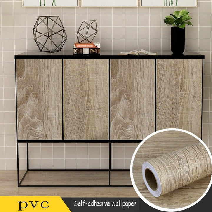 Vinyl Treverk Klistremerker Garderobe Kabinett Bord Møbel Renovering | Skanto