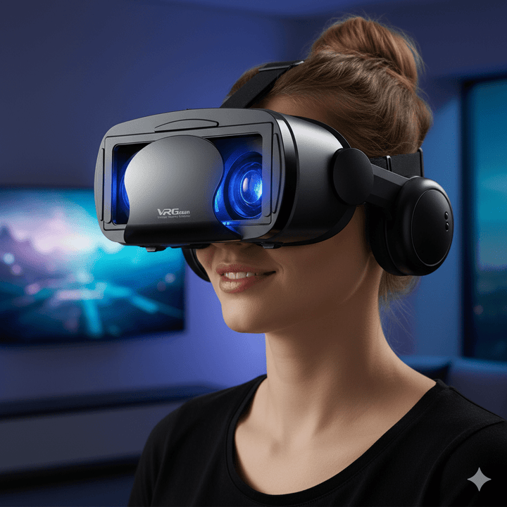 Skanto | VISIAX – 3D VR-briller med hodetelefoner og kontroller