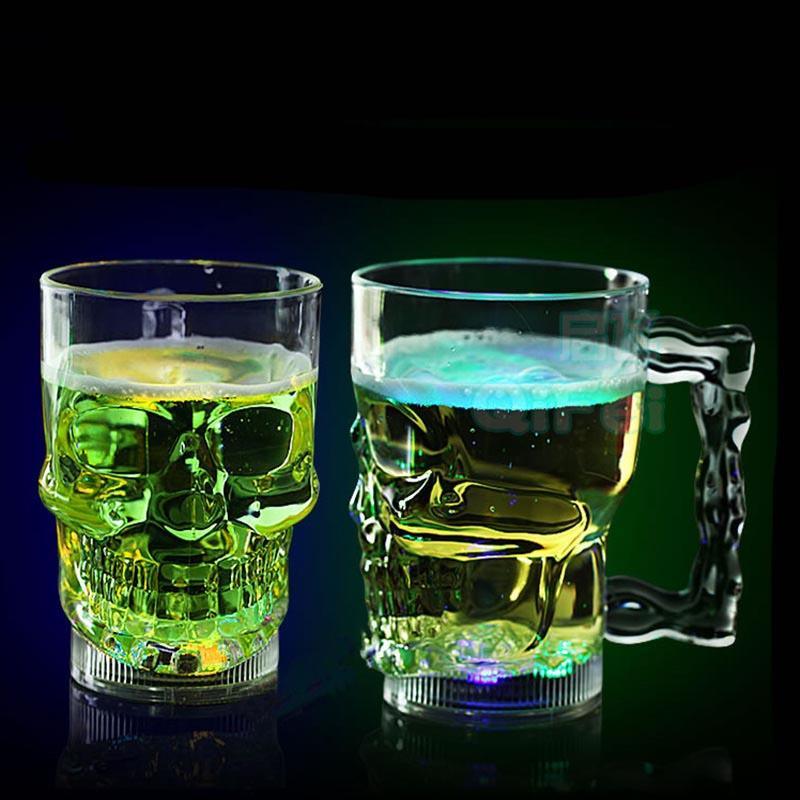 Skanto | Livlig Hodeskalle Glass - LED Glasskopp
