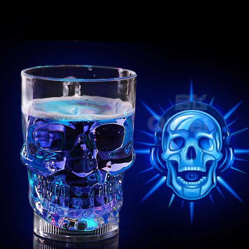 Skanto | Livlig Hodeskalle Glass - LED Glasskopp