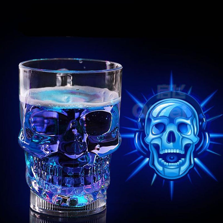 Skanto | Livlig Hodeskalle Glass - LED Glasskopp