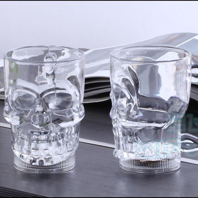 Skanto | Livlig Hodeskalle Glass - LED Glasskopp