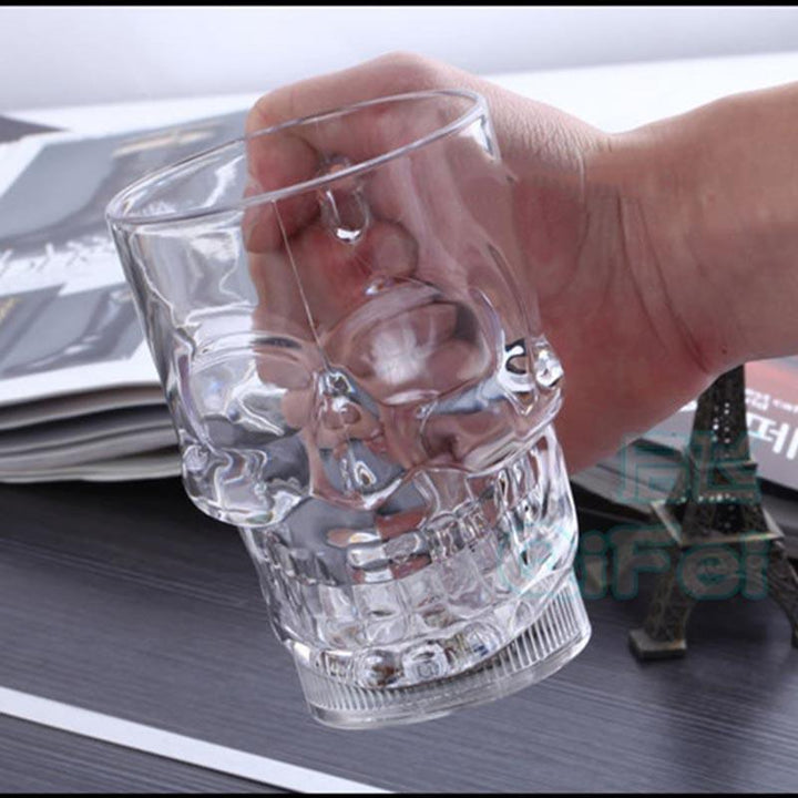 Skanto | Livlig Hodeskalle Glass - LED Glasskopp