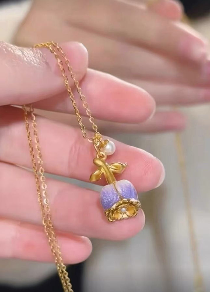 Skanto | Elegant Rose Halskjede Charm