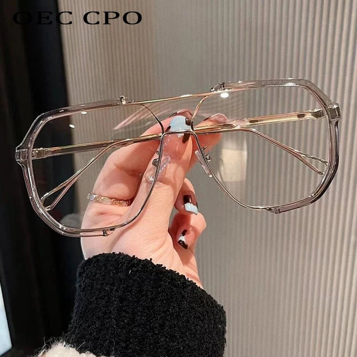 Skanto | VOGUEVIEW SHADES – Oversized firkantede solbriller med UV400 & fotokromatiske linser