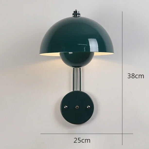 Moderne LED-vegglampe med soppmotiv | Stilig nattlys for soverom og stue