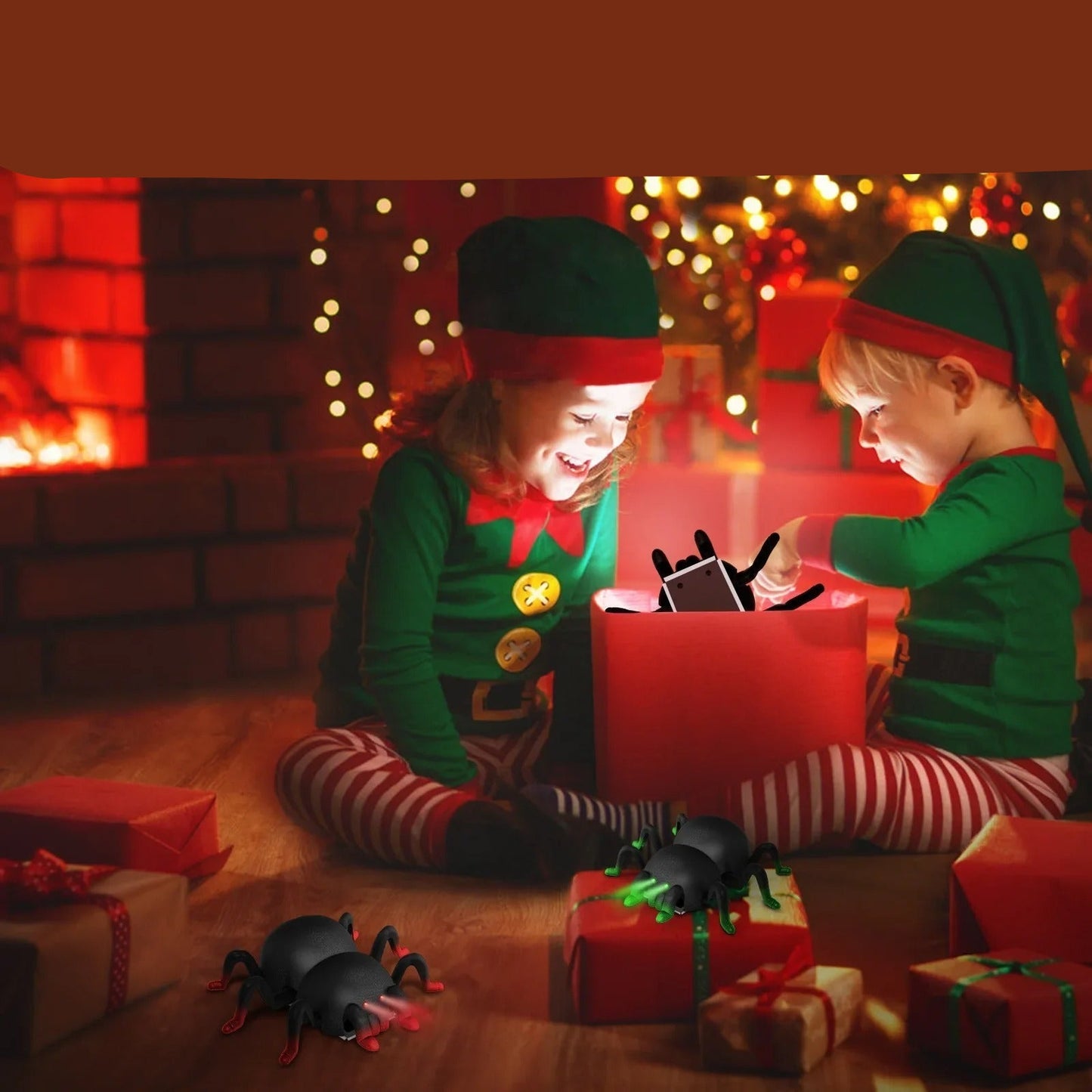 Norvo | CreepyCrawler | Den ultimate skrekkreaksjonen - Veggklatrende RC-spider for spennende spøker!