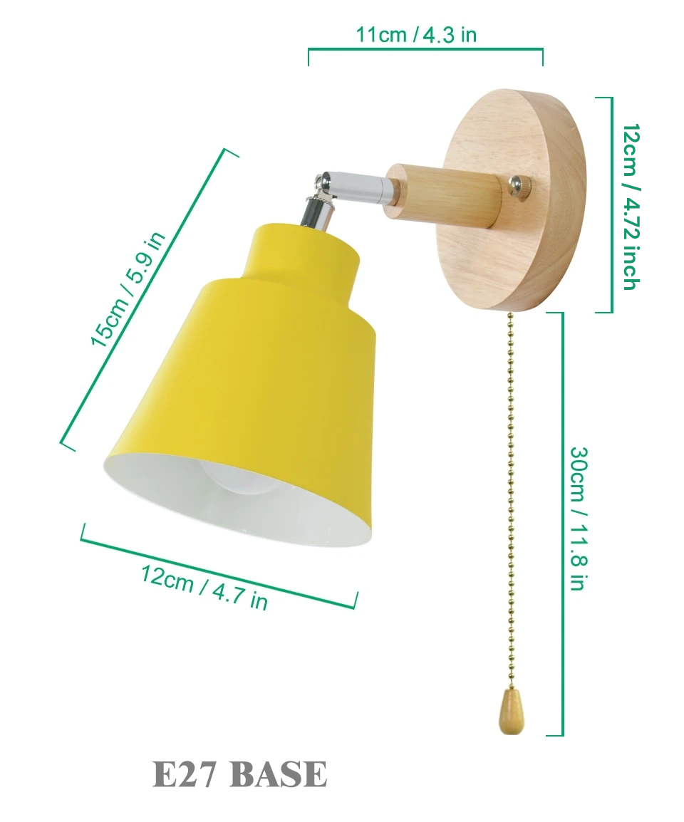 Skanto | Vegglampe med trekkbryter - TwistGlow