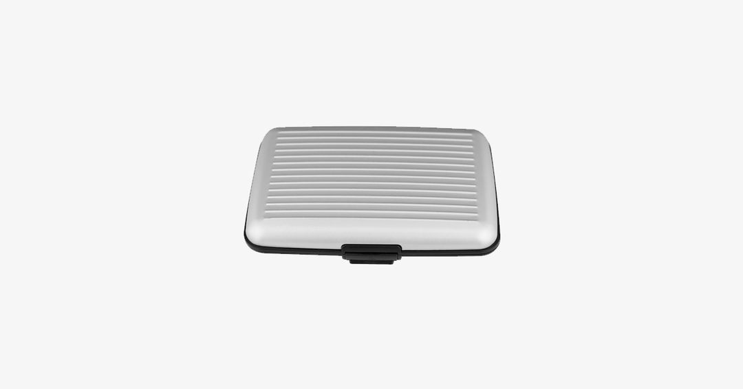Skanto | Sammenleggbar Unisex RFID-blokkerende Lommebok - Laget av Aluminium - Trykknapplukking - Utvidbare Rom - Sikre Dine Kredittkort