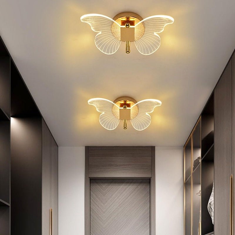 Skanto | FloraVyne LED Vegglampe – Sommerfuglformet designlampe med 3 lysmodus energibesparende og elegant