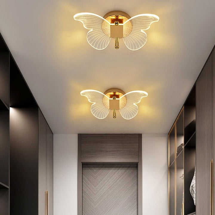 Skanto | Sommerfuglformet LED-vegglampe med tre lysmoduser