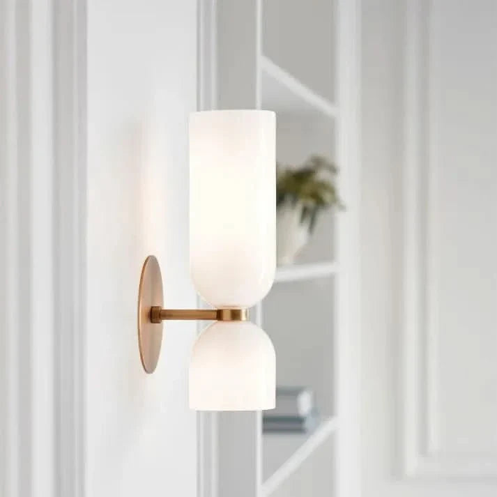 Skanto | Moderne Dobbel Glassvegglys