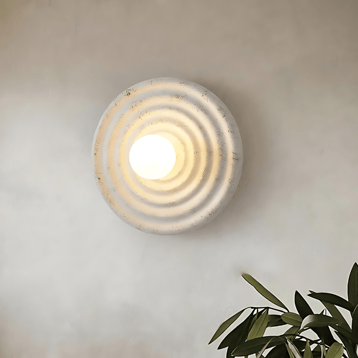 Skanto | Wabi-Sabi Japandi Vegglampe med mykt atmosfærisk lys