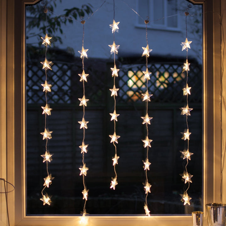 Skanto | Juledekorasjoner Stjerne Gardin Lys