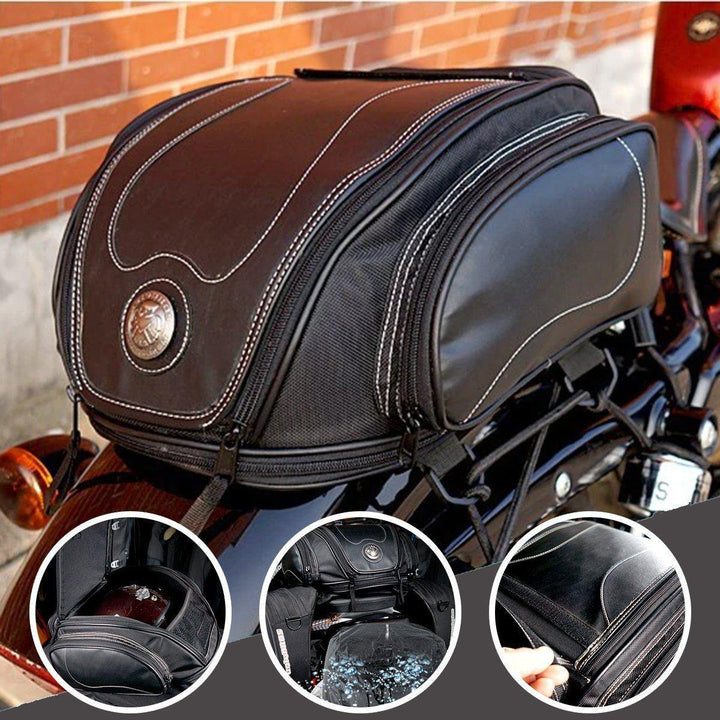 Vanntett motorsykkel baksekk med utvidbar lagring | Skanto