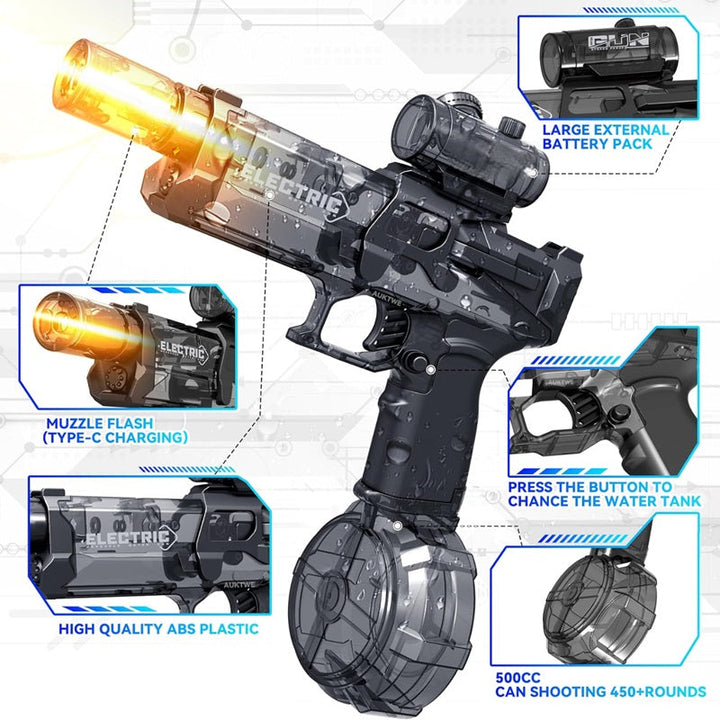 Skanto | PowerBlast Elektrisk Vannpistol med Immersive LED Lys