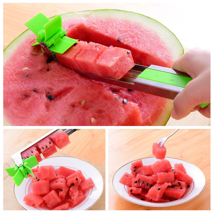 Vannmelon Cutter Rustfritt Stål Vindmølle Design Kutte Kjøkken Gadgets | Skanto