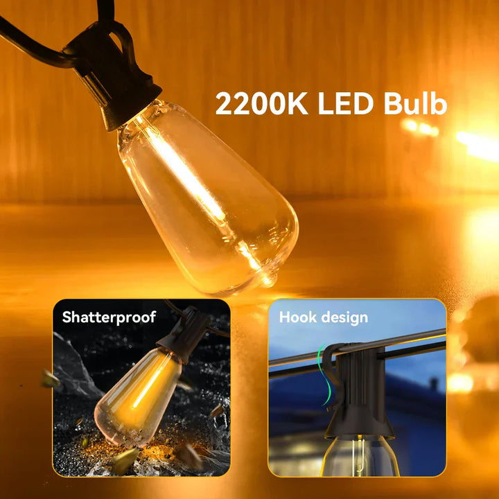 Skanto | Vanntett LED Lyskjede - LumiGlow