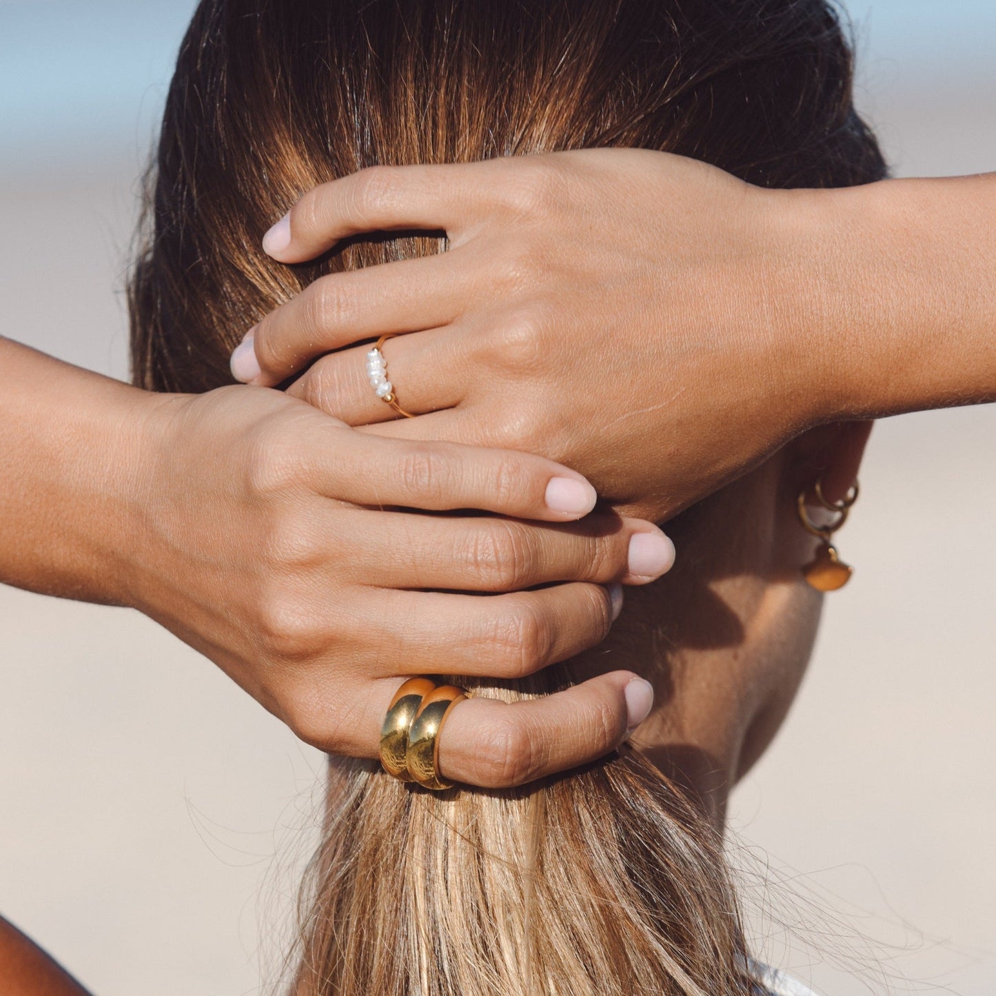 Chic Isolde Mini Pearl Ring - Hev stilen din!