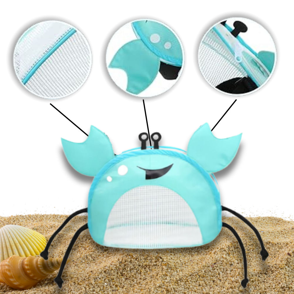 Vanntett krabbe strandveske for barn