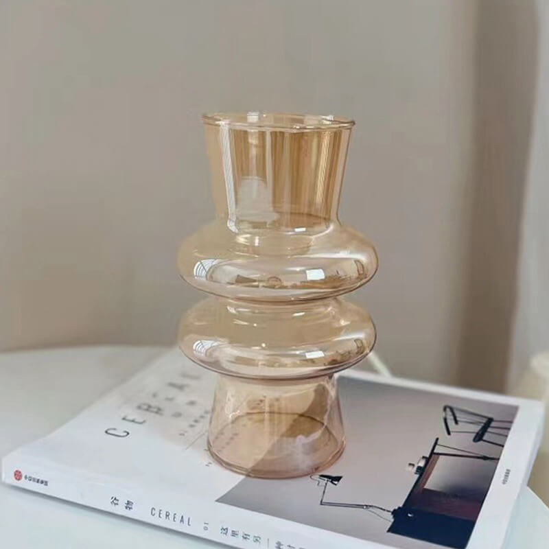 Skanto | Bølgeformet Glassblomst Vase