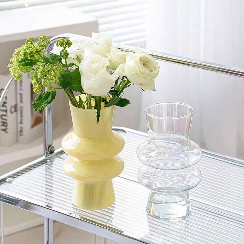 Skanto | Bølgeformet Glassblomst Vase