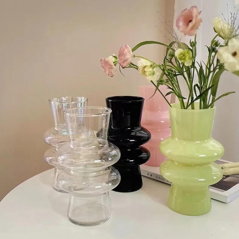 Skanto | Bølgeformet Glassblomst Vase