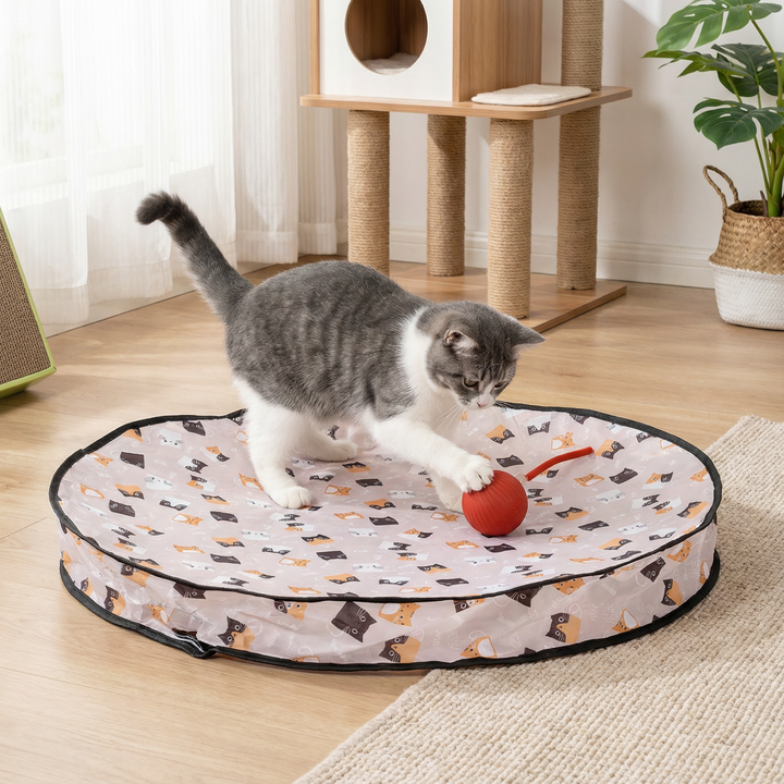 Interaktivt Katt Leike Skjule og Finne Bolle